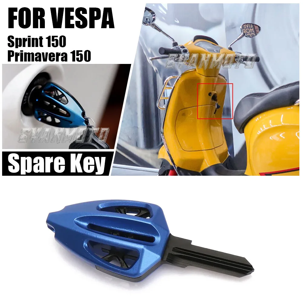 For Vespa Sprint 150 Primavera 150 Chip Key SPRINT PRIMAVERA 150 New Motorcycle Accessories Key Spare Keys