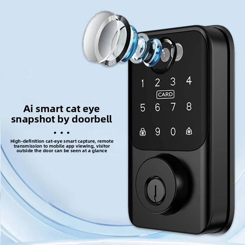 American Style Intelligent Dumb Lock Fingerprint Password Facial Recognition Palm Vein Graffiti Lock for WIFI Aluminum Alloy