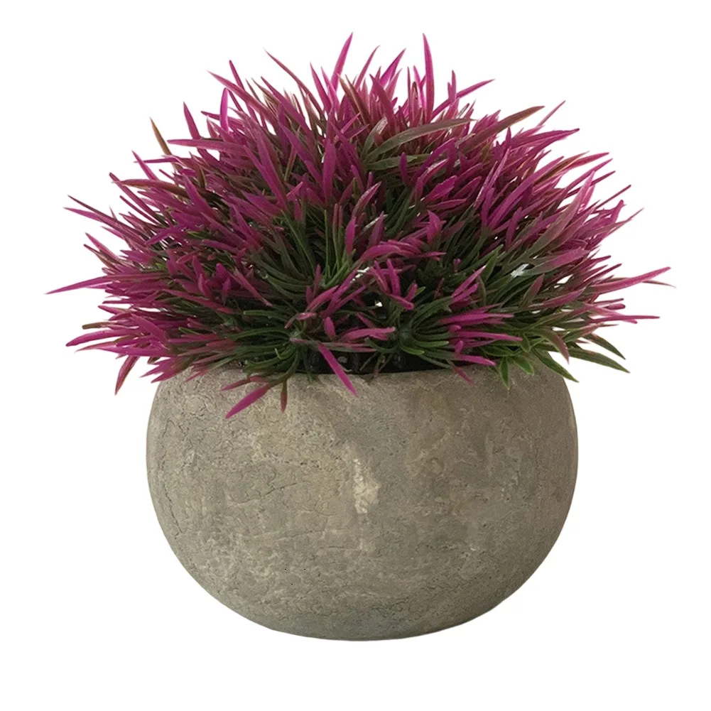 

Декоративное украшение для обеденного стола 12*9,5 см, пластиковая искусственная трава, компактный размер, искусственные растения для полок и офисного декора