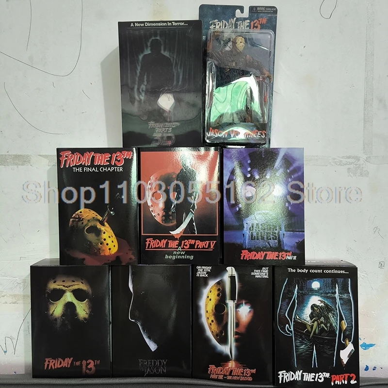 NECA Friday The 13th Figure Pennywise Part VII 7 New Blood Ultimate Jason Voorhees Action Figure Model Horror Halloween Gift