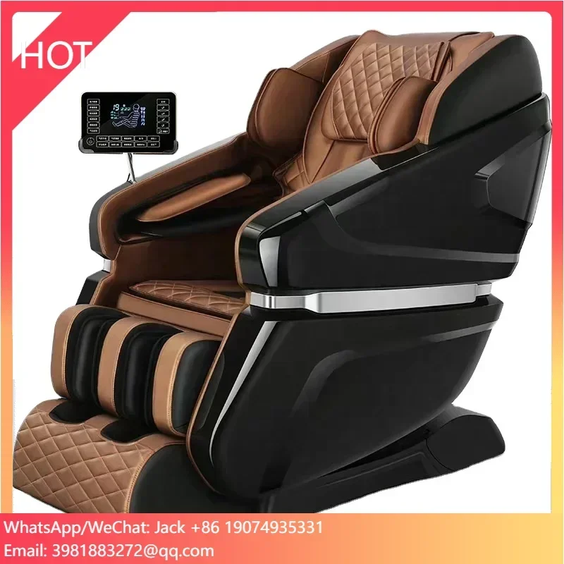 4D luxury Living Room Touch Screen Remote Control  full body zero gravity massage chair