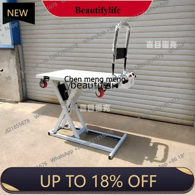 

Export stainless steel, small trolley, hydraulic forklift electric handling, flatbed lift