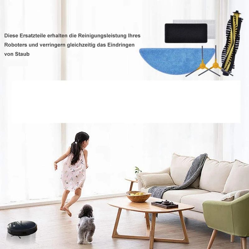 Escova lateral principal para aspirador robô, pano Mop, peças de reposição para Ikho Criar Netbot, S15, Neatsvor X500, X600, X500 Pro