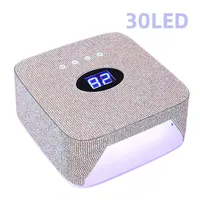 Rechargeable UV LED Nail Lamp 72W Cordless UV Light for Nails With Rhinestone Heart Shaped Manicure Pedicure Machine Nail Tools