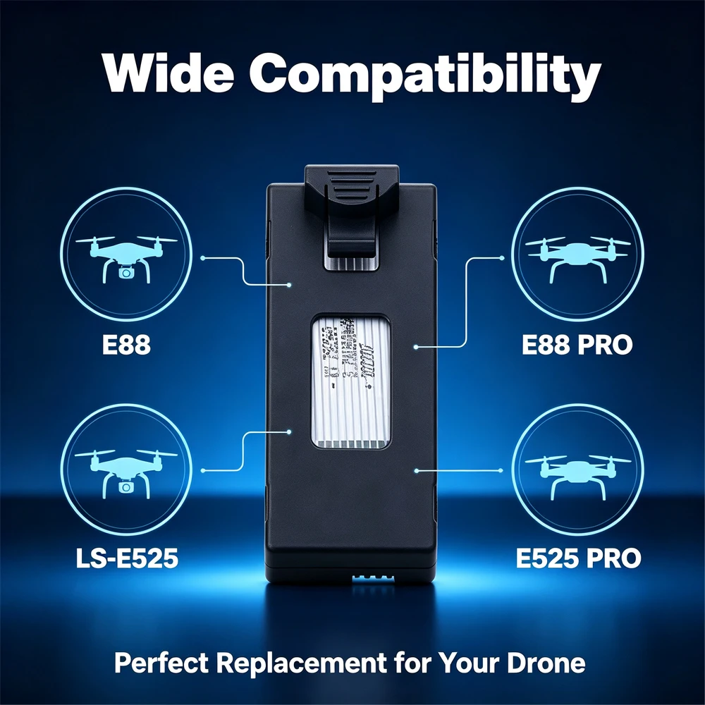 3.7V 1800Mah RC Drone Batterij - Eachine Drone E58 recensie en prijs