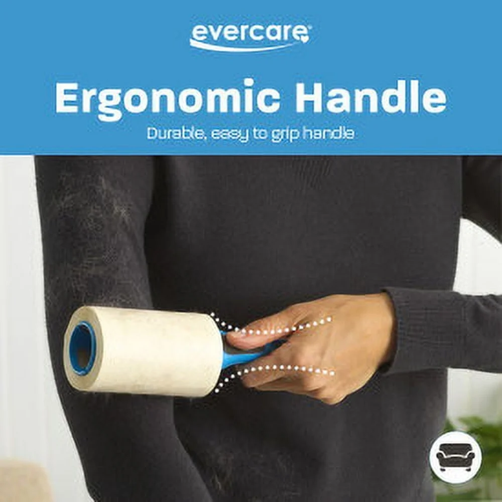 95 Layer Extra Sticky Lint Roller 3 Pack Ergonomic Handle Easy Tear Sheets Pet Hair Removal Home Car Use