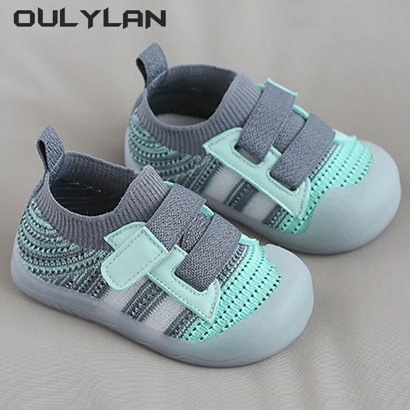 Breathable Boy Girls Walking Shoes Baby Sports Shoes Children\'s Casual Sports Shoes Mesh Soft Soles Anti-skid Baby Walking Shoes