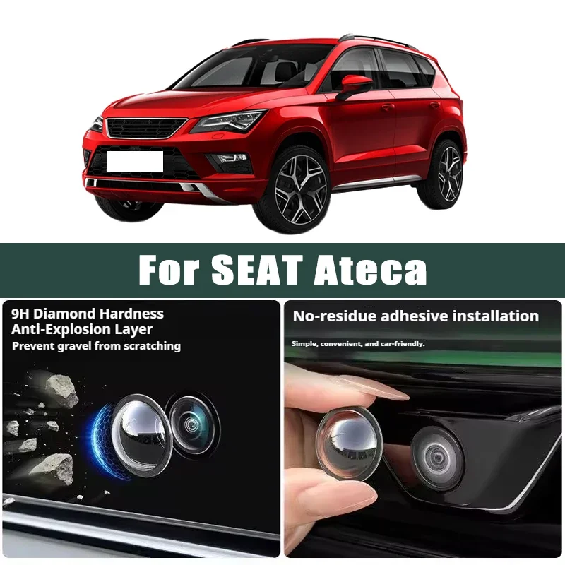 

Car Camera Lens Protector 2PCS Rear View Backup Camera Cover Camera Protection Anti Scratch Waterproof For SEAT Ateca