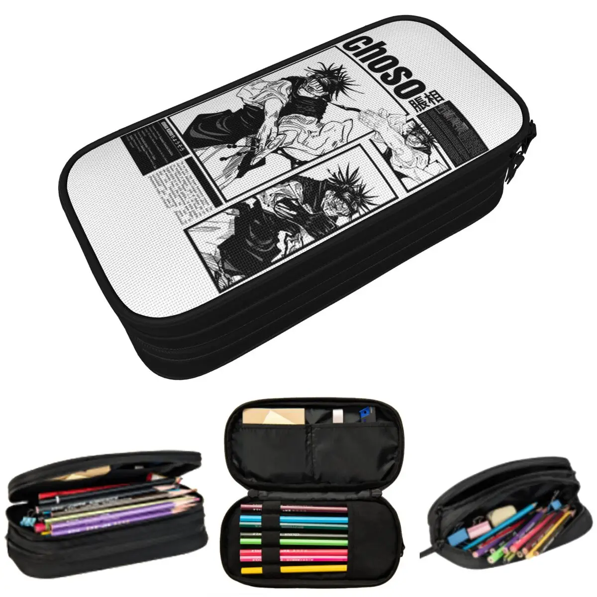 

Пенал Choso JJK Anime Jujutsu Kaisen для мальчиков и девочек, подарочная коробка для ручек, сумка для канцелярских принадлежностей, держатель для ручек