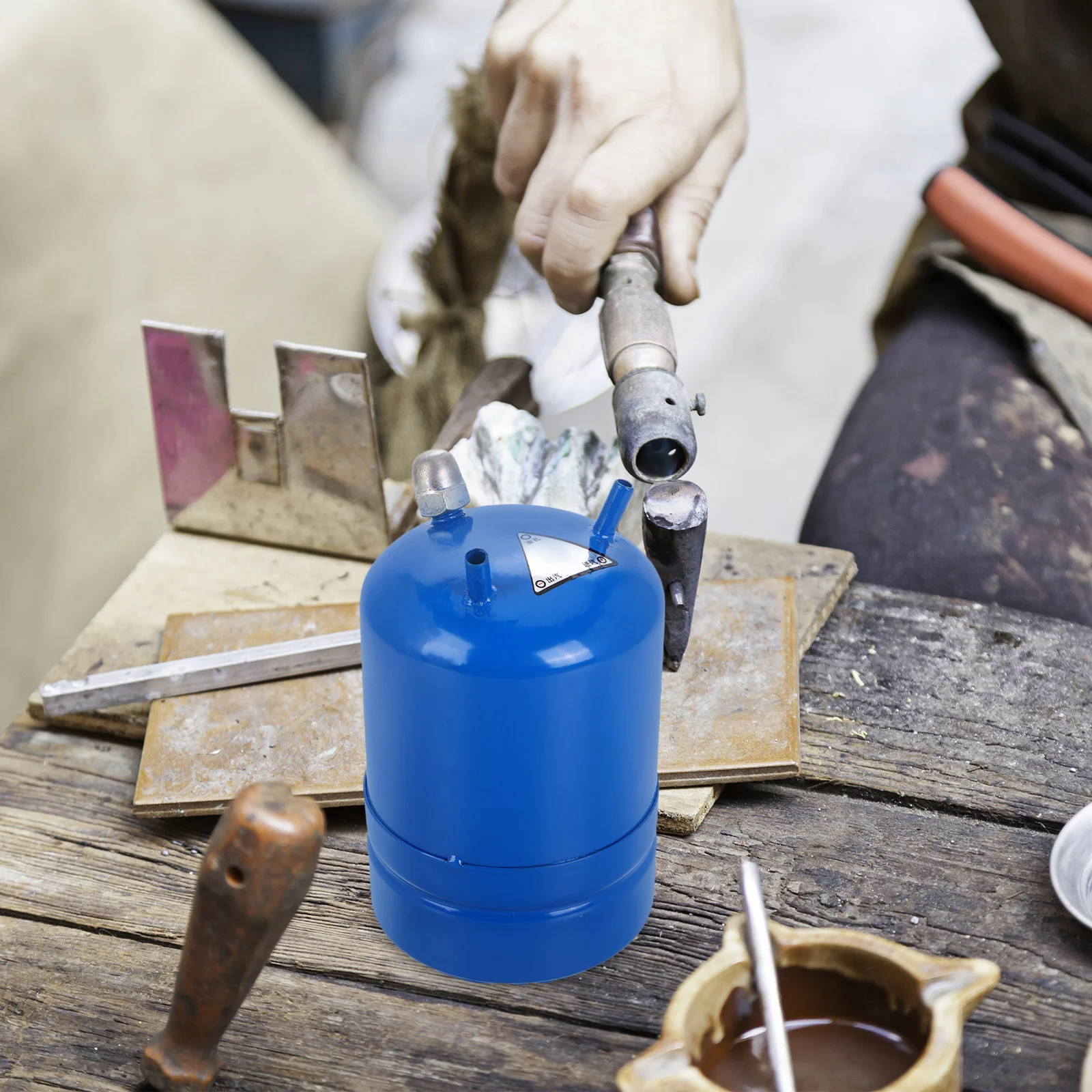 

Blue Thickened Single Tube Oil Can Heavy Duty Oil Dispenser for Jewelry Welding Gold Silver Copper Auto Oiler Precision