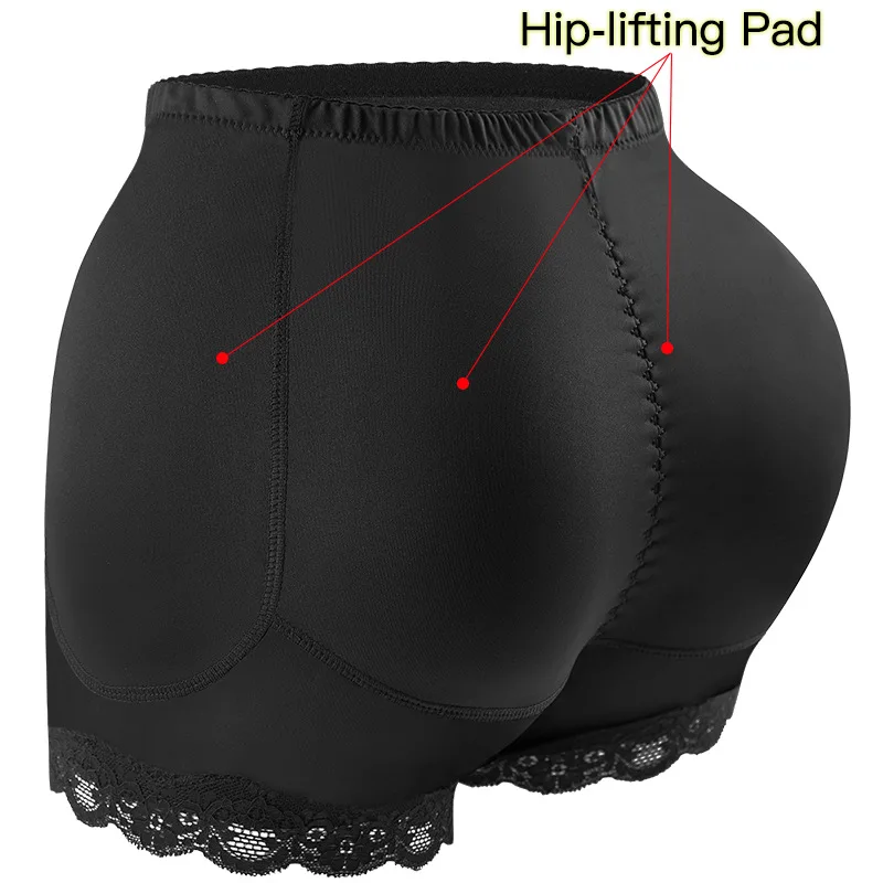 

Hip lifting pants Women's Sponge padding fake buttocks Lace lace shaping body lifting and body beautifying underware