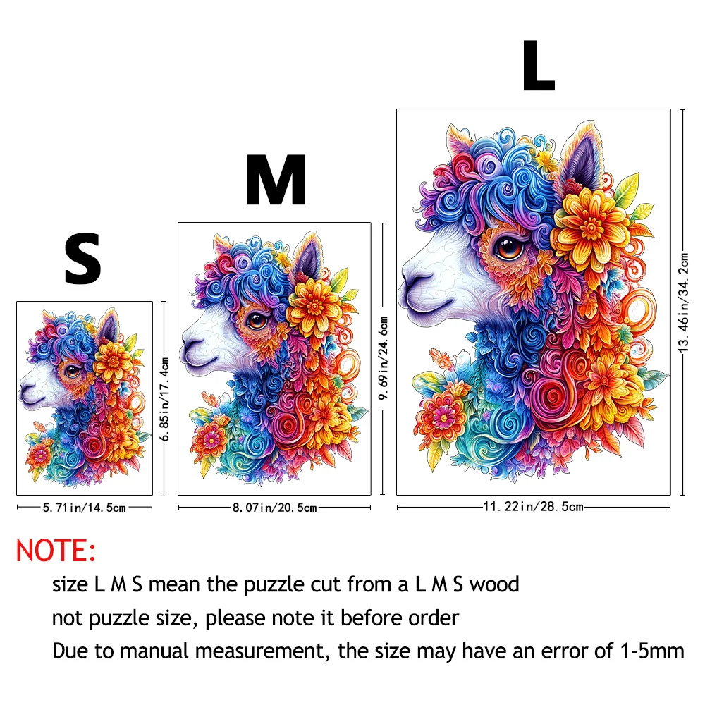 Adorable Alpaca Wooden Puzzle Toys | Family Interactive Brain Games & Creative Decorative Collectibles