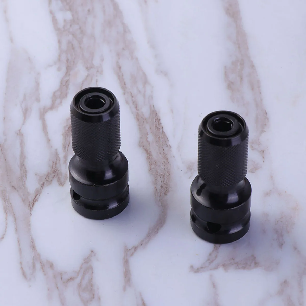

2pcs 1/4 Inch Drill Chuck Conversion Kit For Impact Wrench 1/2" Square To 1/4" Hex Adapter Quick Release Converter Socket Tool