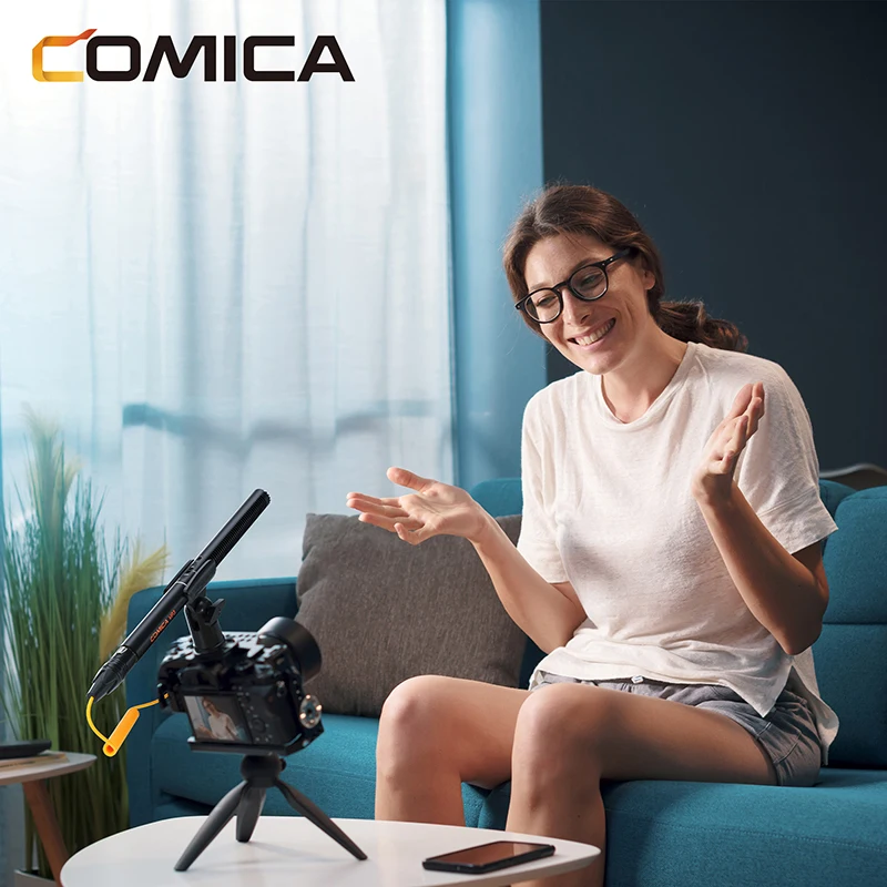 COMICA VP3 Super Cardioid Condenser XLR Shotgun Microphone for video shooting,live streaming, report and podcasting.