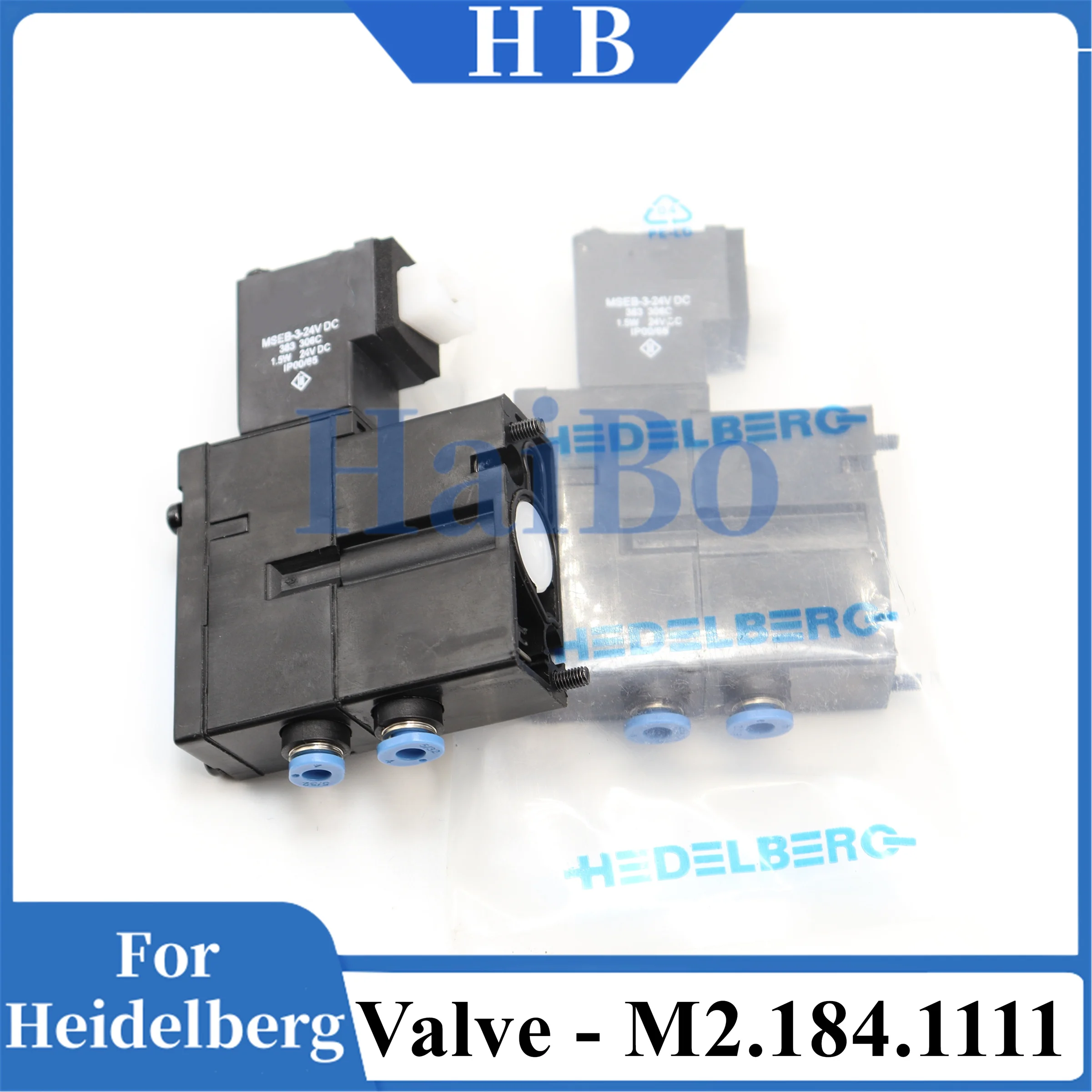 

HaiBo Лучшее качество M2.184.1111 M2.184.1121 Электромагнитный клапан MEBH-4/2-QS-4-SA для машины SM102 CD102 SM52 PM52