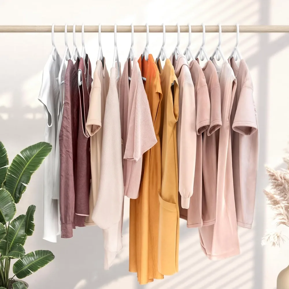

Ultra Heavy Duty Plastic Clothes Hangers - White - Durable Coat, Suit and Clothes Hanger. Perchas De Ropa (38 Pack - White)