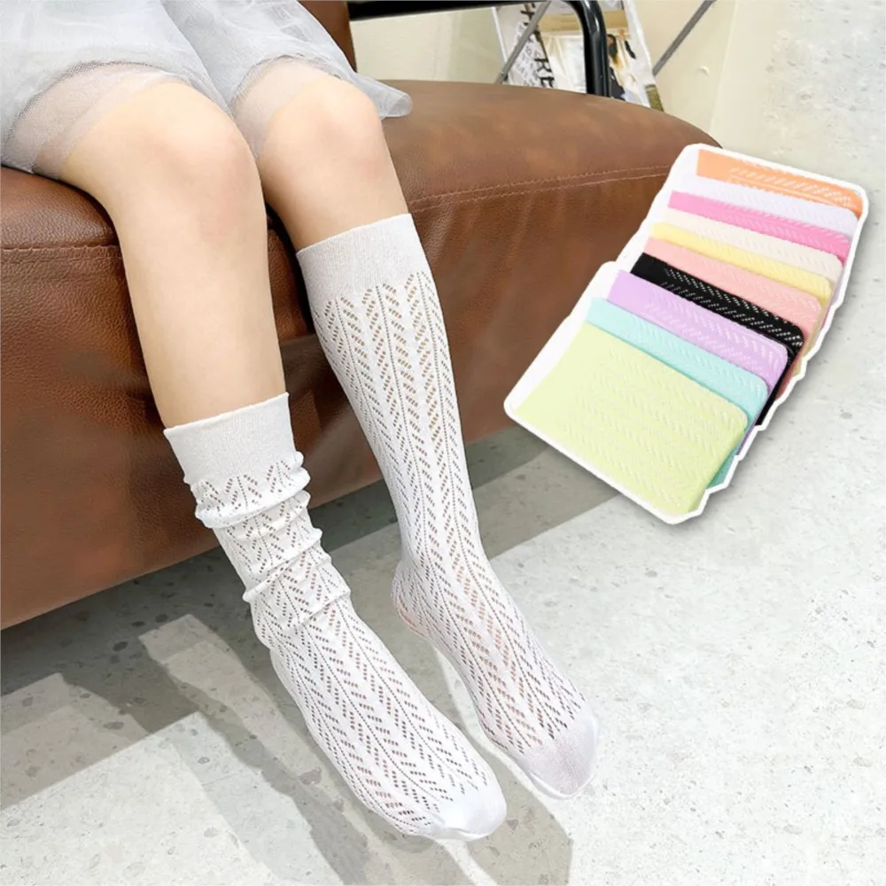 

The summer children socks thin socks girl's kind of pure color mesh socks summer princess baby mesh sokken