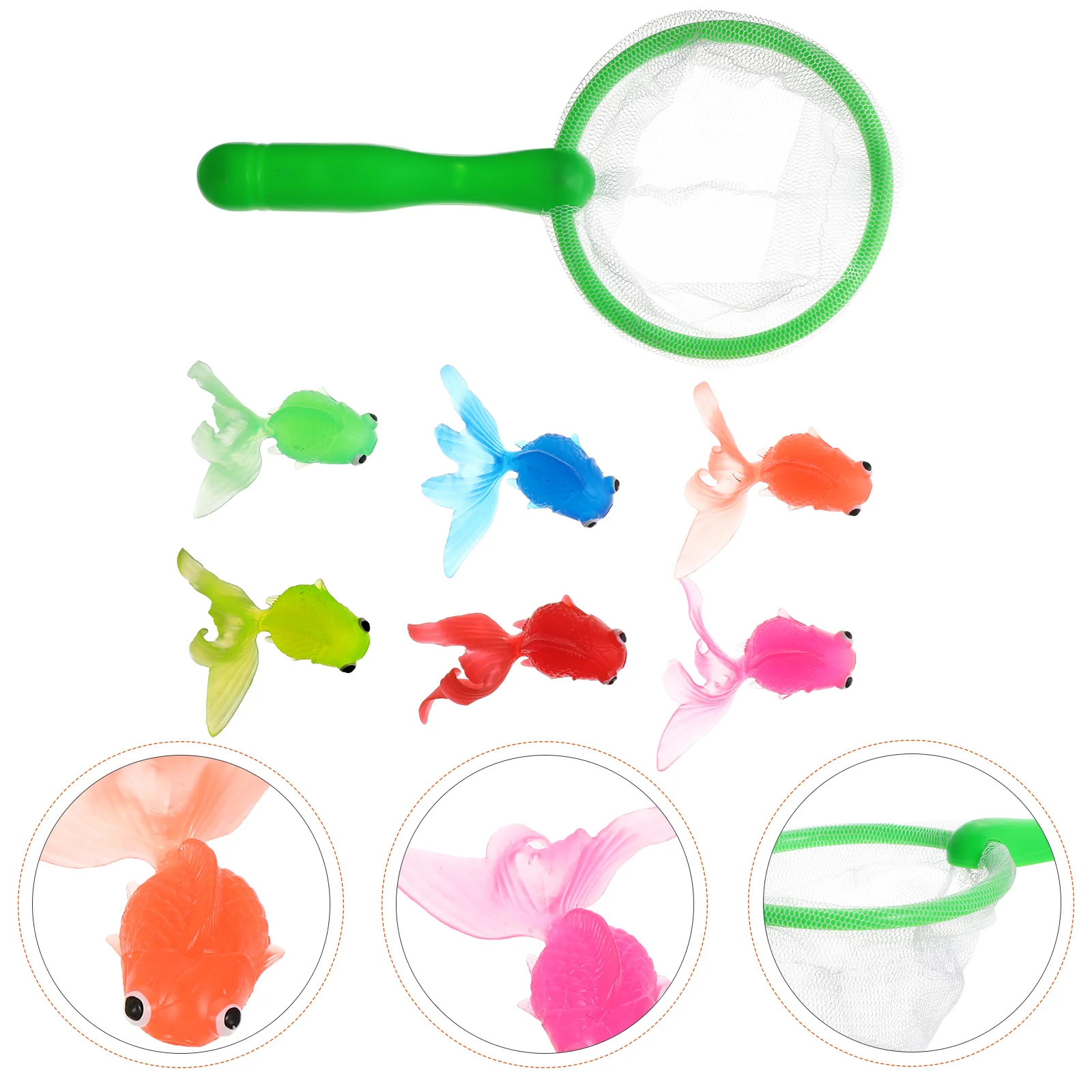 

Soft Rubber Goldfish Suit Creative Water Toys Bathtub Baby Take Child Fishing Kit Landing