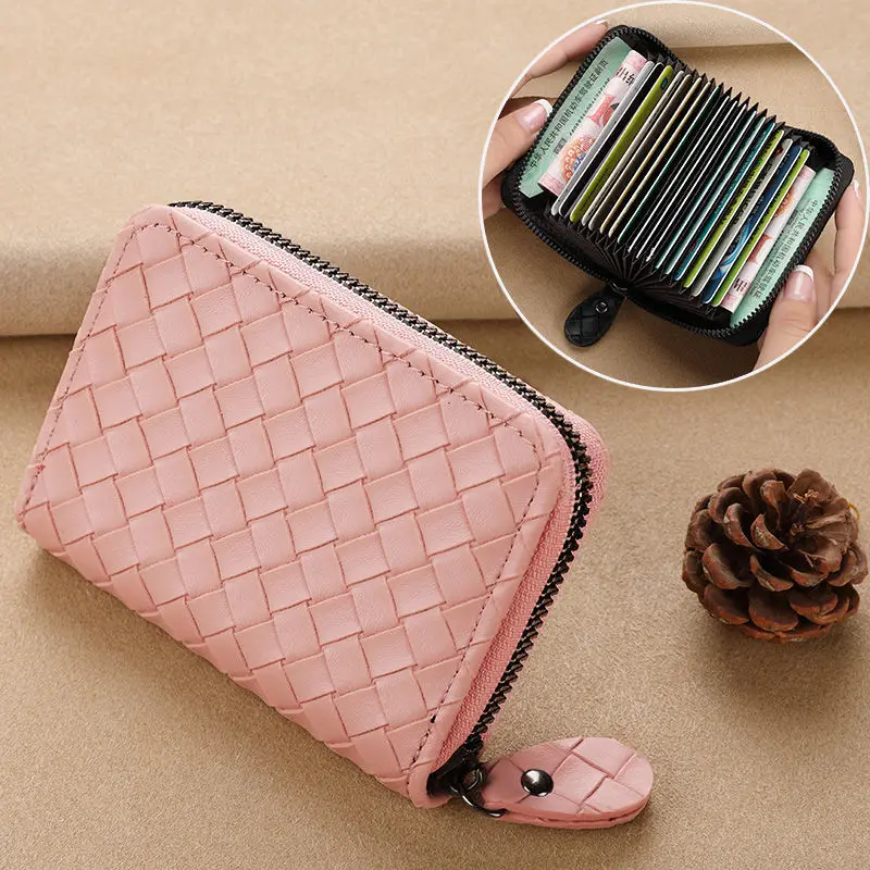 

Men's and women's card holders, exquisite and high-end card bag, anti-demagnetization, leather texture bag, multi-slot card bag