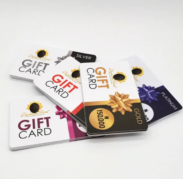 Customized design double-sided printing 0.76mm thick plastic business card blank PVC card