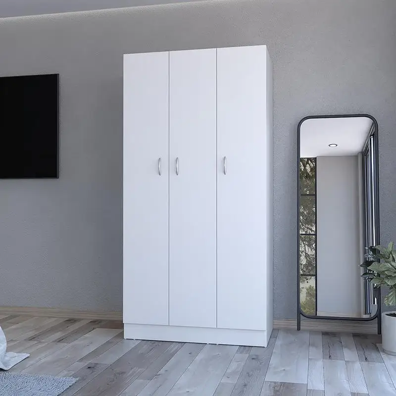 خزانة ملابس بيضاء لغرفة النوم - حل تخزين حديث بتصميم أنيق ومساحة واسعة #4