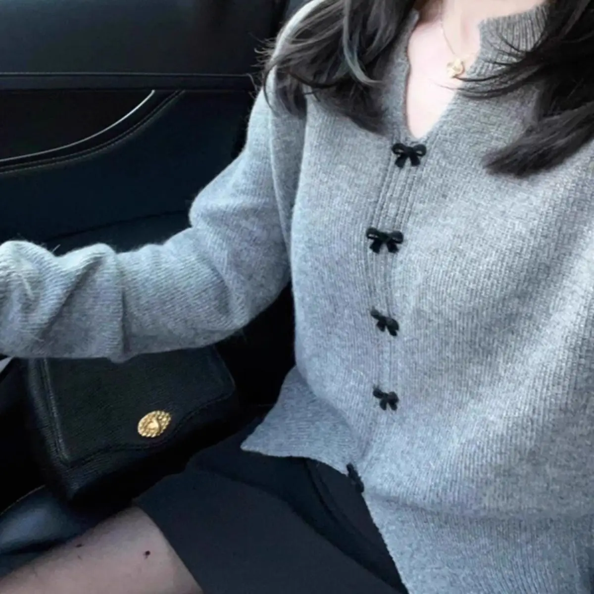 

Свитера Джемперы Пуловеры Женские трикотажные изделия с высоким воротником в рубчик BF Y2K Рабочий профессиональный классический формальный элегантный текстурированный подол OL