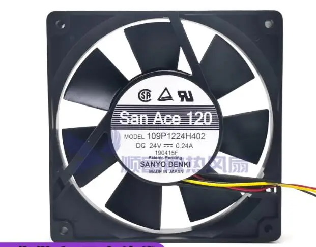 

Ltsf For SANYO DENKI 109P1224H402 DC 24V 0.24A 120x120x25mm 3-Wire Server Cooling Fan 12cm