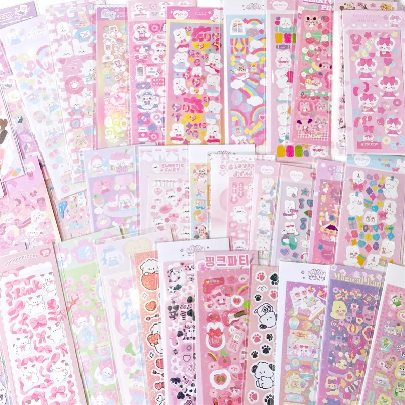 Sharkbang 4PCS,6PCS,8PCS Full Set Series Stickers Kpop Idol Postcards Korean Stickers Journal Scrapbook Decorative Materials