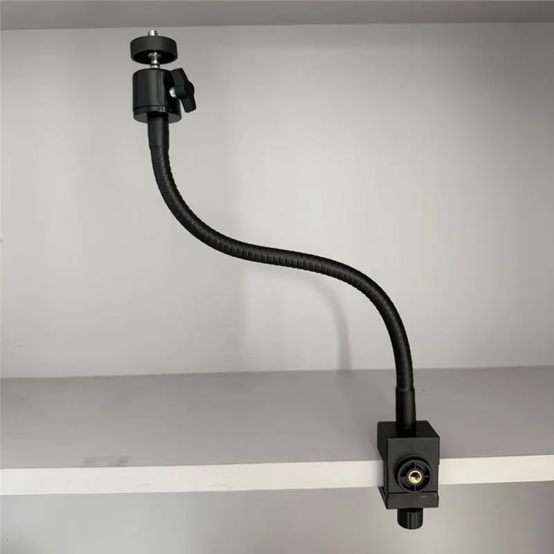 Gooseneck Clamp Holder 28Cm Adjustable For Cameras LED Video Light Microphone Mount Stand Desk Table Clip Bracket