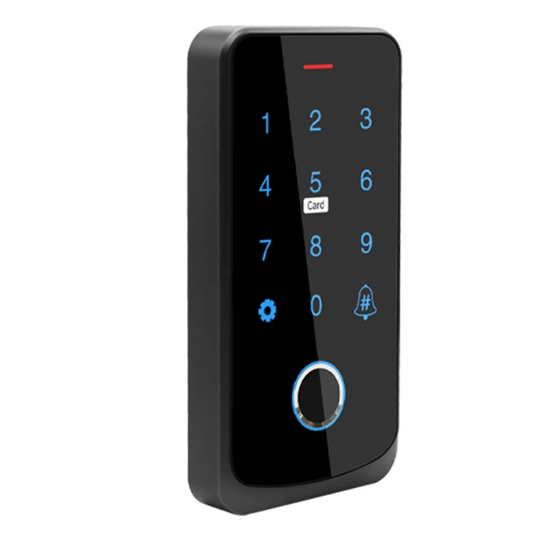 

NFC Bluetooth Tuya APP Access Control Keypad Waterproof RFID Keyboard 13.56Mhz Biometric Fingerprint Touch Backlight