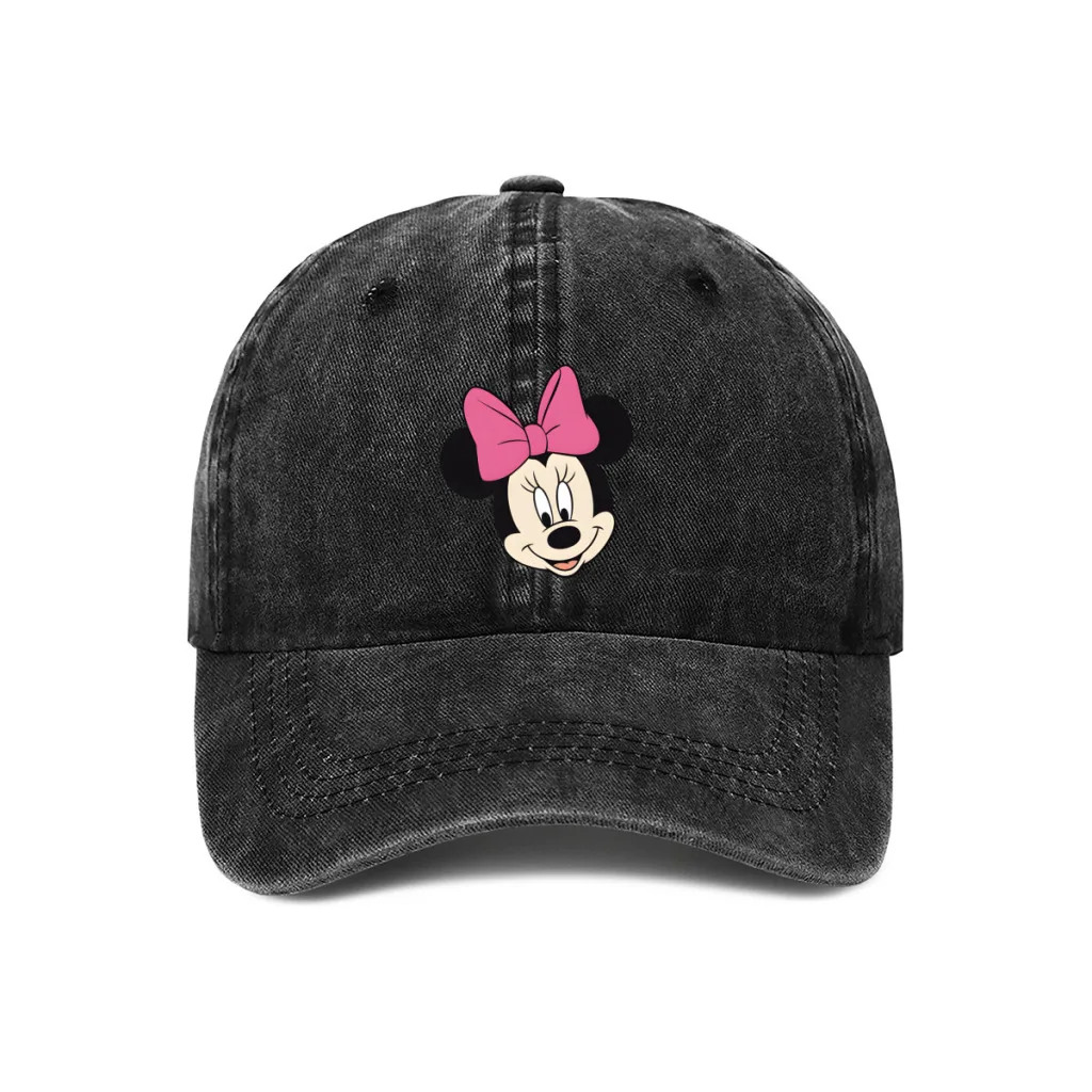 

Disney Minnie Mouse Fashion Baseball Caps Women Men Snapback Cap Female Male Visors Sun Hat Unisex Adjustable Trucker Hats