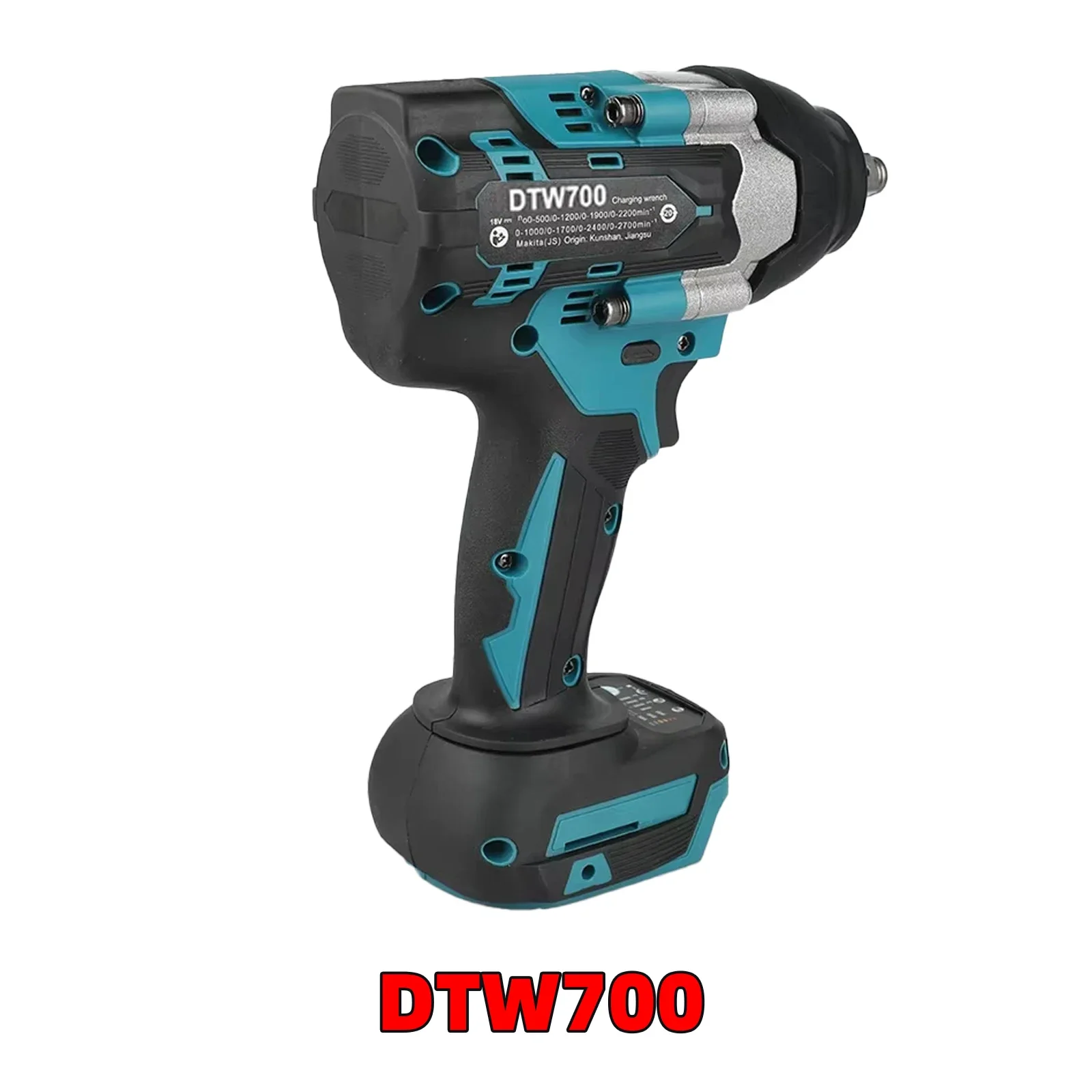 For Makita DTW700 Cordless Impact Wrench Brushless Motor 1000Nm Variable Speed Electric Wrench High Effieiency Durable Auto Stop