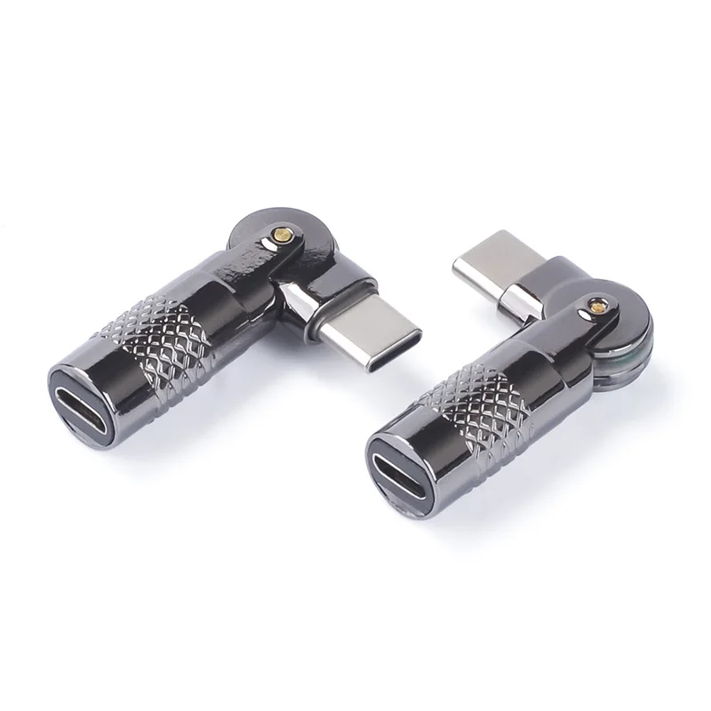 Adapter USB typu C Obracany o 180 stopni konwerter złącza męskiego typu C na złącze żeńskie Micro USB do kabla danych ładowarki Xiaomi Samsung