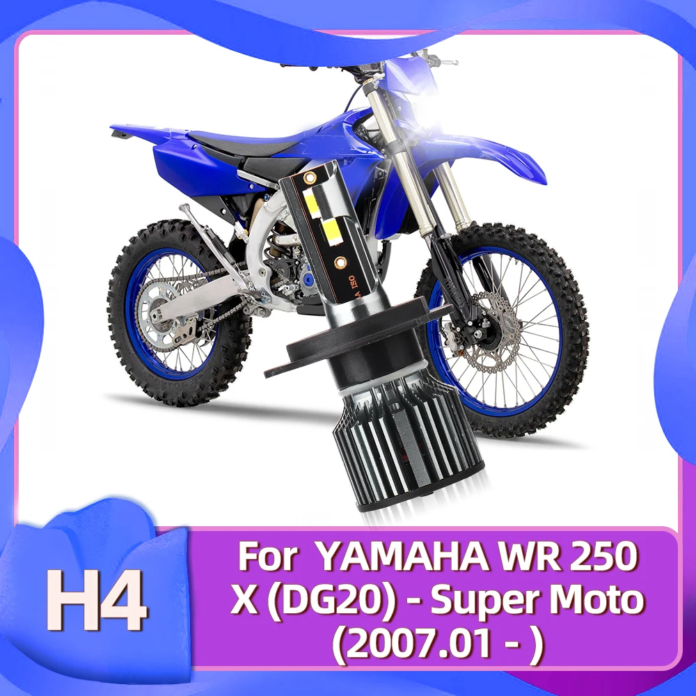 

H4 Лампа 12V 50W 7500LM для YAMAHA WR 250 X (DG20) - Super Moto 2007 2008 2009 2010 2011 2012 2013 2014 2015 2016 2017 2018 2019