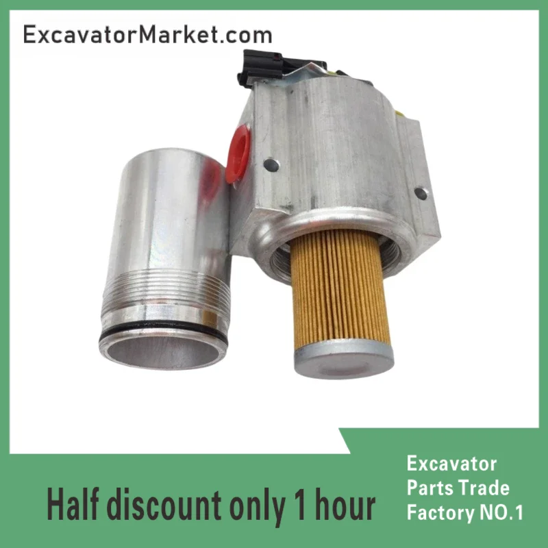 Excavator Accessories For Doosan Daewoo DH150 215 220 225 300-7-9 Excavator Pilot Filter Assembly