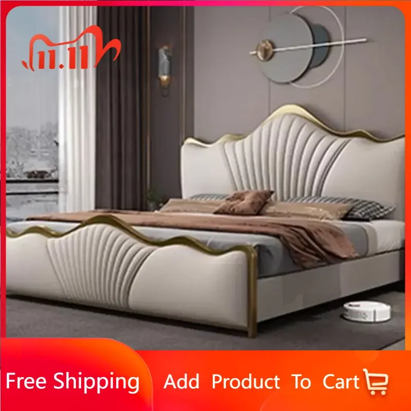 

Luxury Queen Double Bed Royal Nordic Drawers Twin Frame Double Bed Headboard Sleeping Letti Matrimoniali Furniture For Bedroom