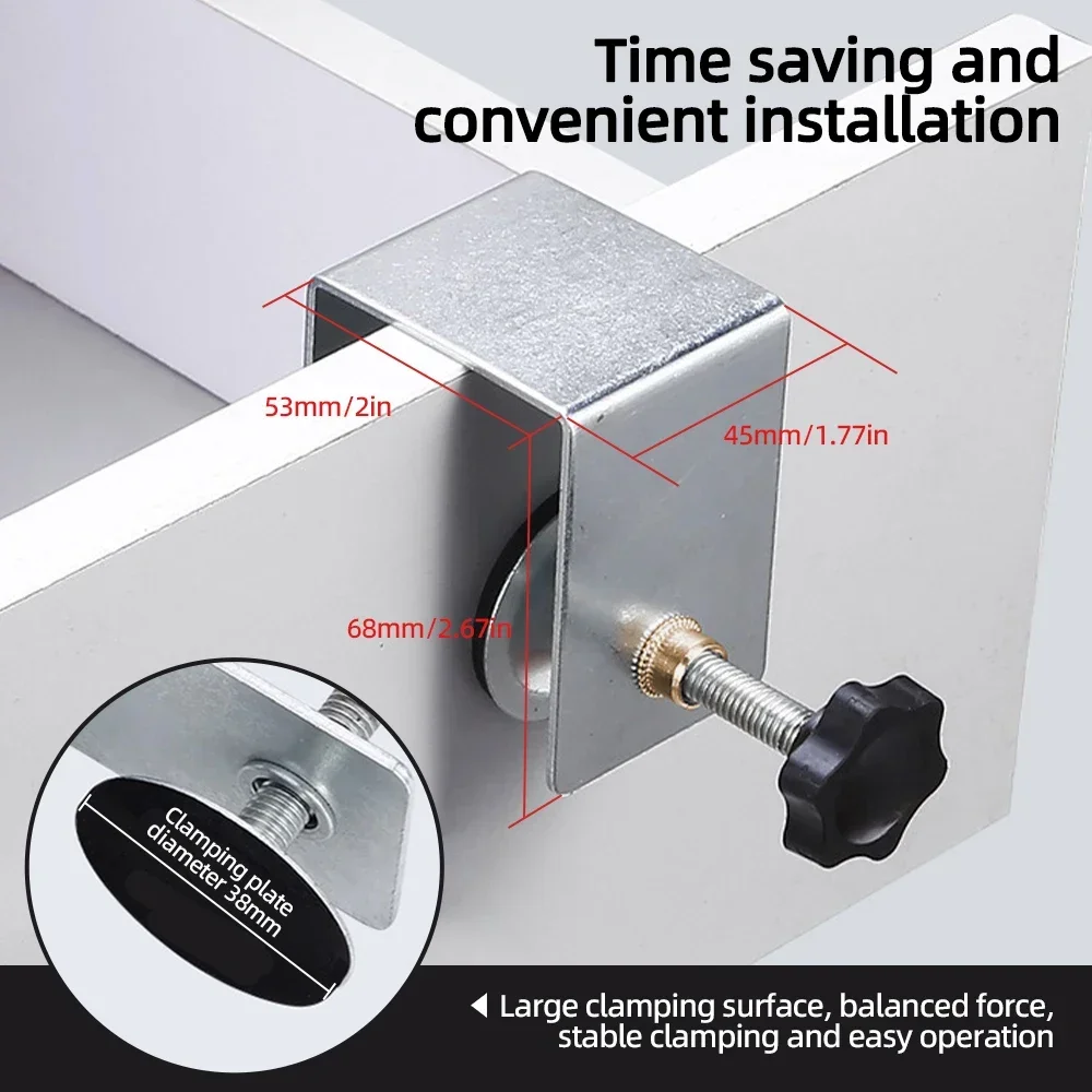C Clamp Cabinet Hardware Jig Drawer Fixing Clip for Install Door Drawer Front Knobs Pulls Handles Flexible Woodworking Tools