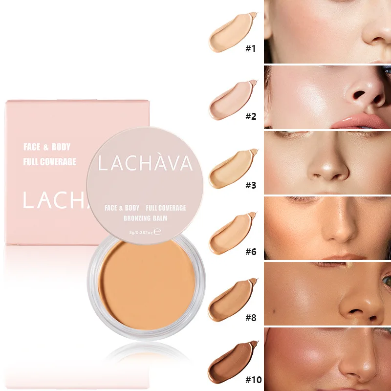 LACHAVA Concealer Cream Covers Acne Marks and Dark Circles Long-Lasting Non-stuck Powder 15-Color Concealer Foundation Cream