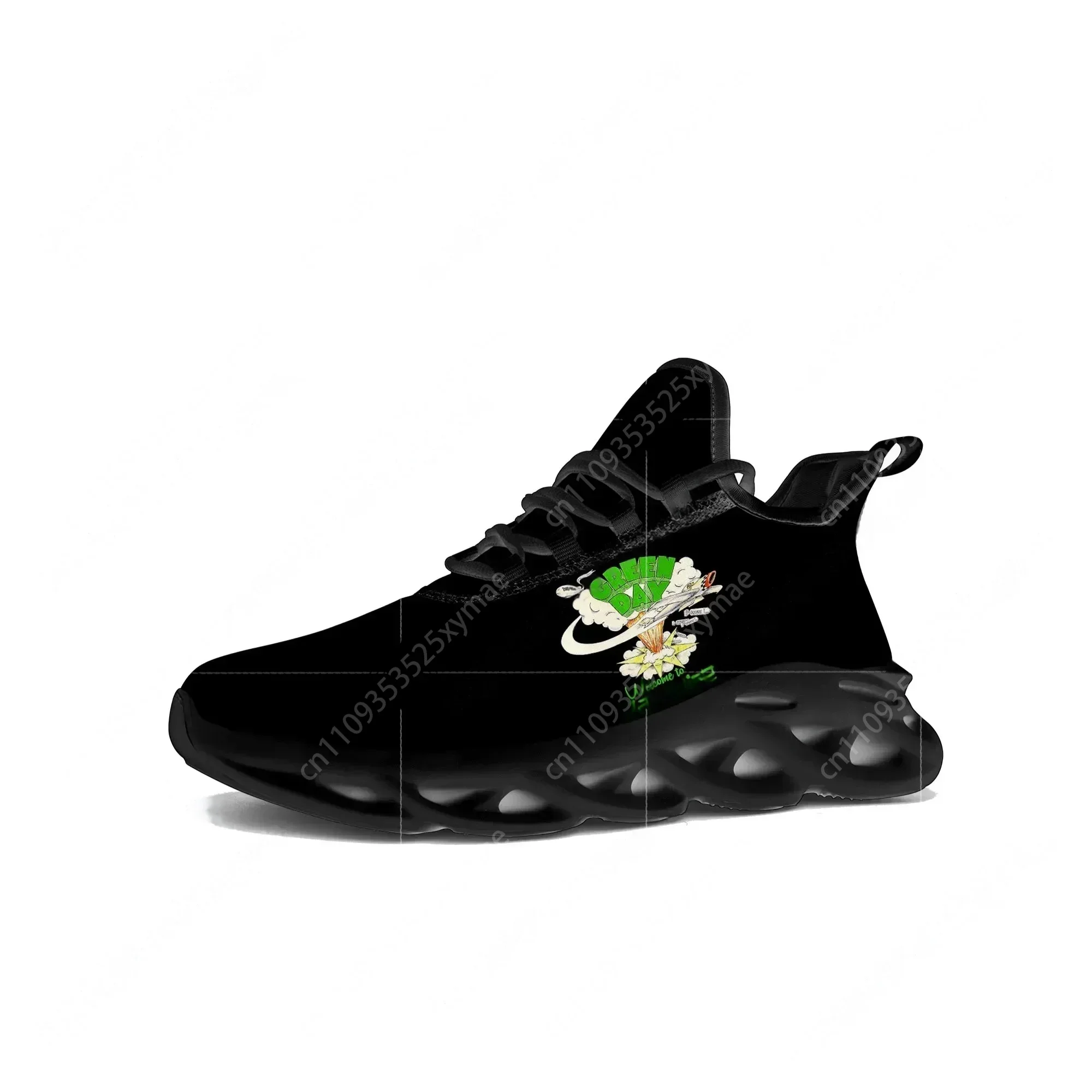 Green Day Flats Sneakers Mens Womens Sports Running Rock Band Shoes Good Quality Sneaker Lace Up Mesh Footwear Custom Made Shoe