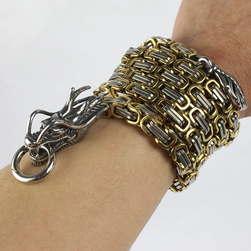 Titanium Steel Chain Bracelet Skin-Friendly Stylish Detachable Bracelet for Men Daily Outdoor Wearing