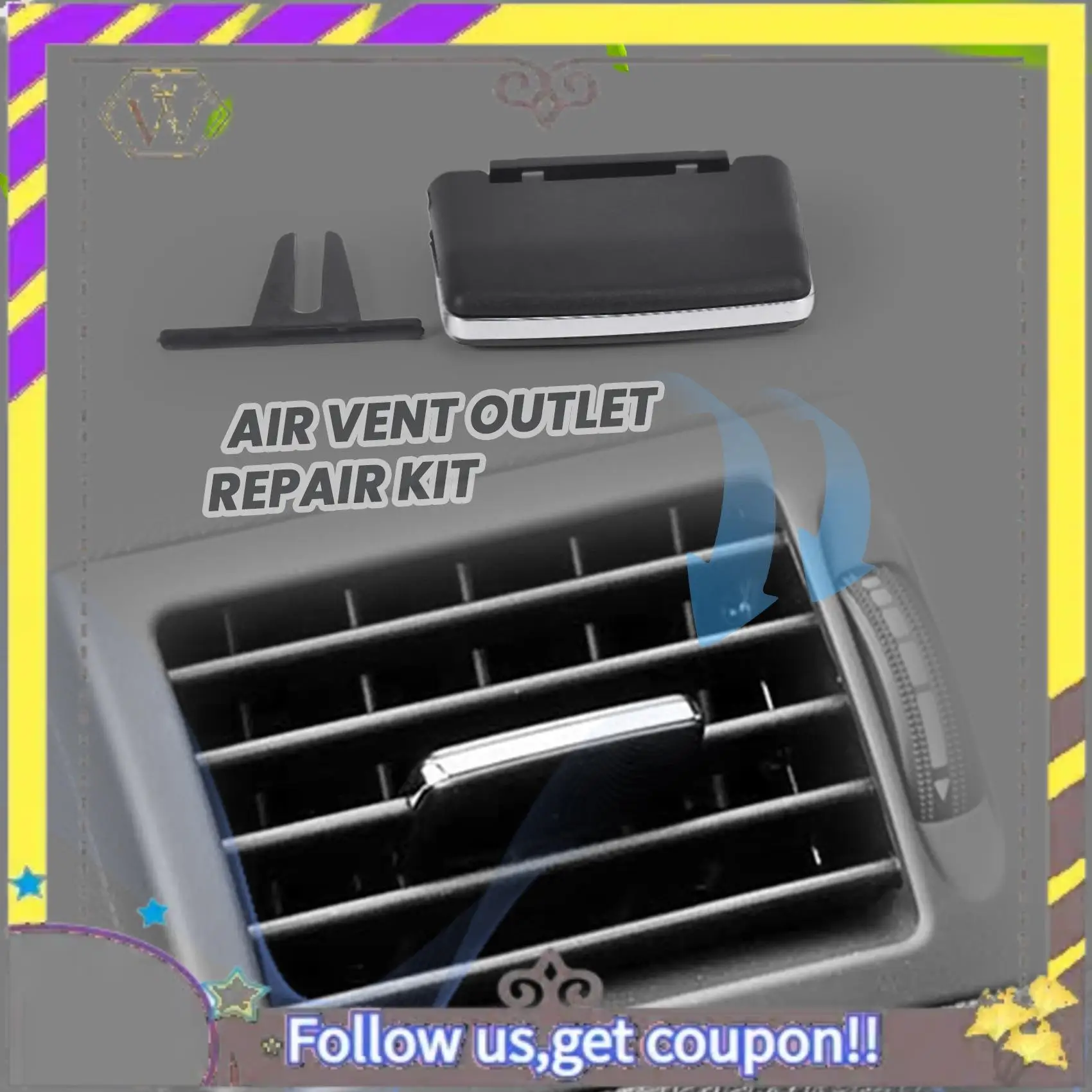 

ABXV-A/C Air Vent Outlet Tab Clip Repair Kit For Mercedes-Benz W204 C180 C200 C260