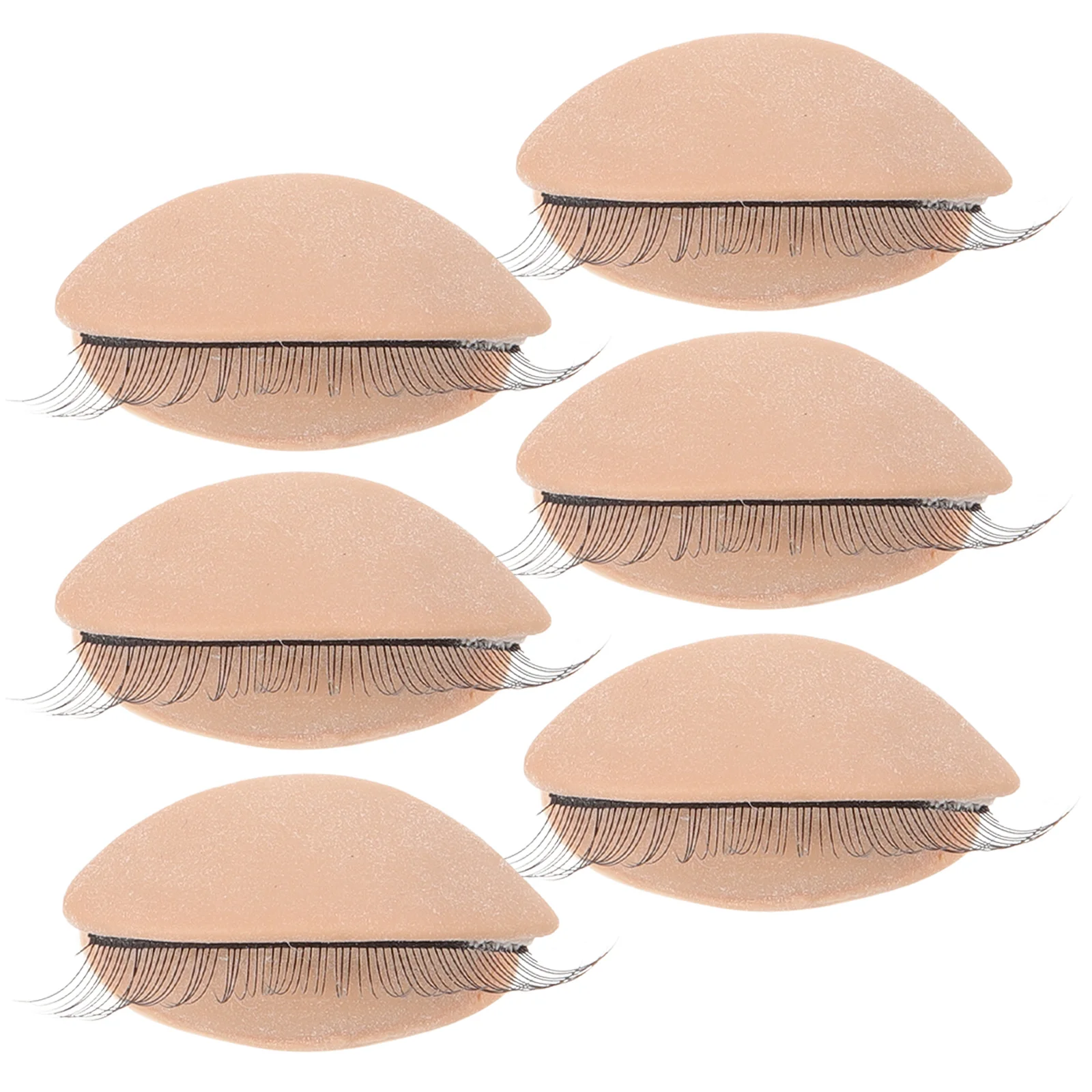 

3PairsSiliconeEyelidsforLashExtensionPracticeRemovableRealisticReplacementEyelidsEyelashMannequinHeadDurableQuality
