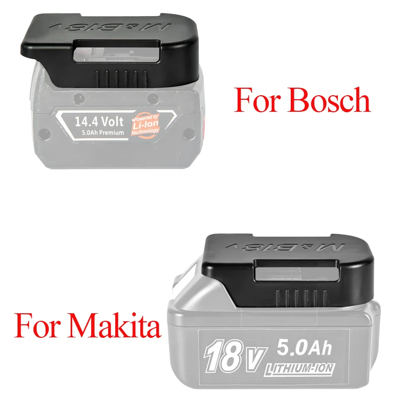 5pcs Tools Power Battery Mounts Storage Stand Holder for Makita 18V 14.4V Fit Bosch Battery Hold Shelf Rack Storage Case