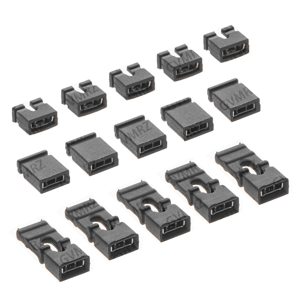 100PCS/LOT 2.0mm Jumper Cap Opening Short Long Cap Black Connecting Pin Spacing 2.0MM hjxrhgal
