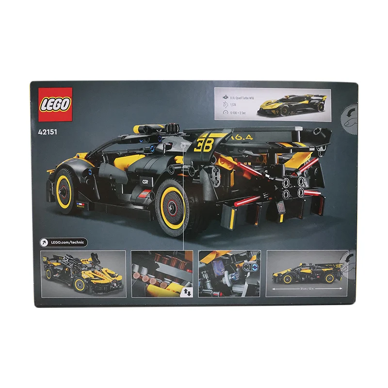 LEGO 42151 Technic Bugatti Bolide Racing Car Building Set - Model and Race Engineering Toy for Back to School