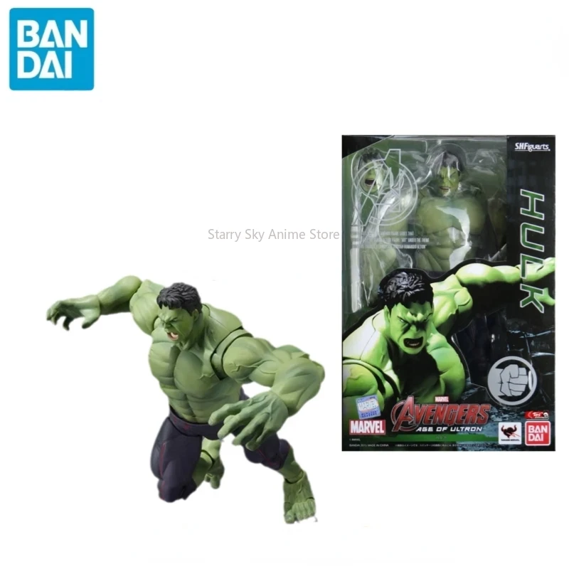 In Stock Bandai MARVEL S.H.Figuarts SHF Avengers: Age of Ultron Hulk Anime Character Toy Children's Gift Collection Model