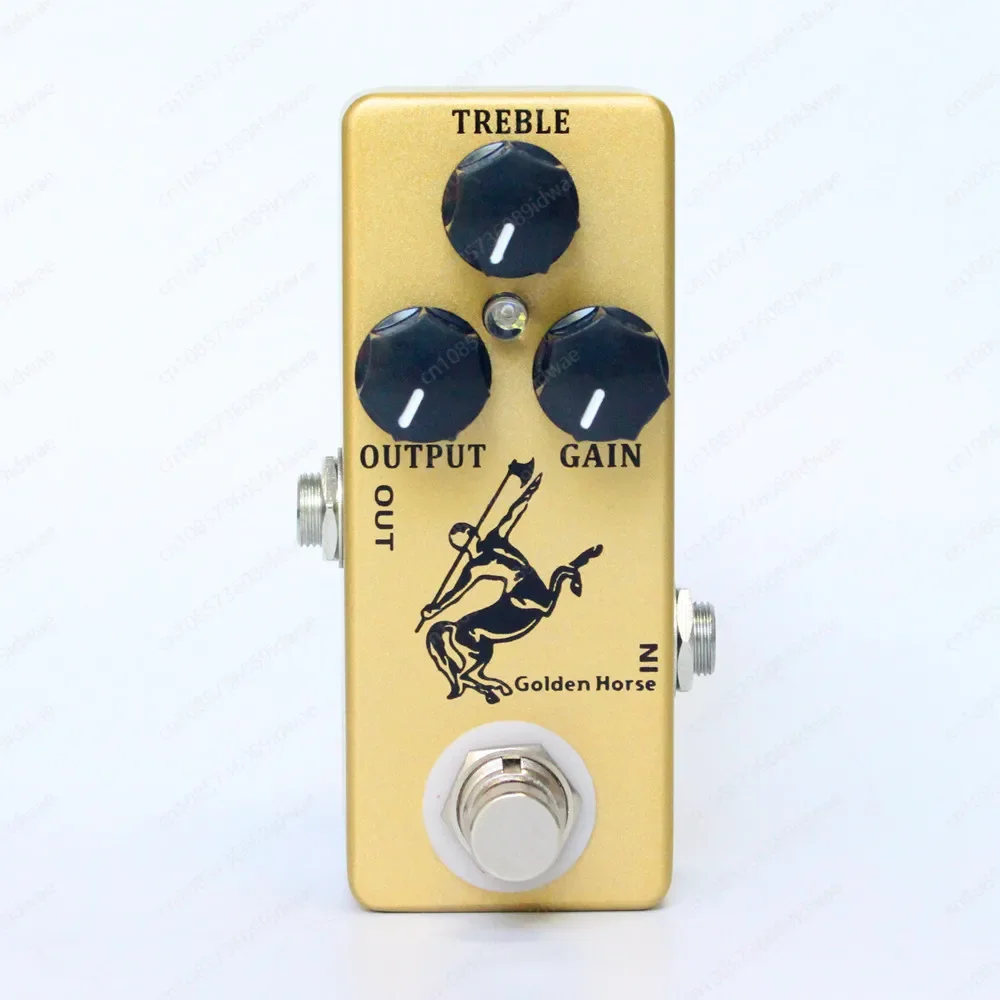 MOSKY Pedal de efecto de caballo plateado/dorado, overdrive/boost, guitarras de caballo, reverberación de volumen, bajo, Klon centauro, Audio de escenario