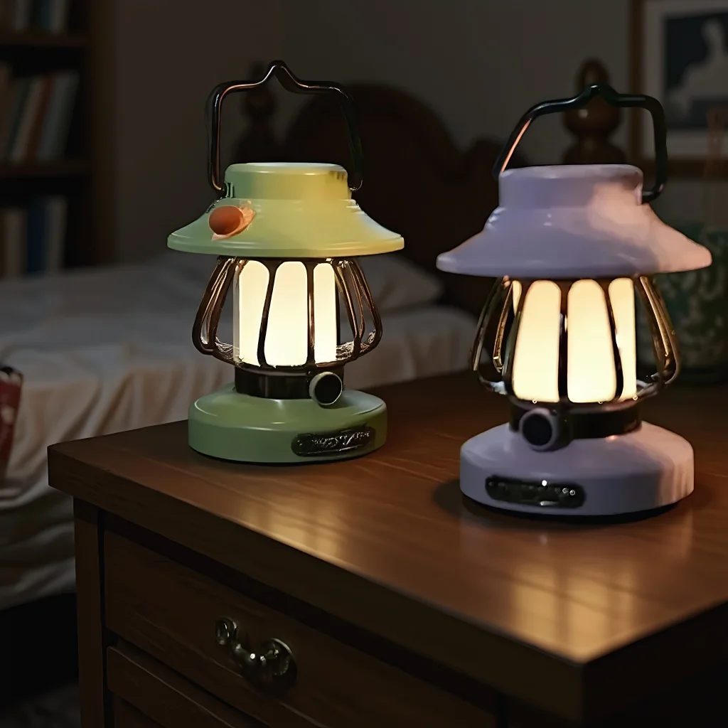 

Retro Snail Design Camping Night Light Portable Rechargeable Outdoor Light for Tent Atmosphere Light Courtyard Decoration