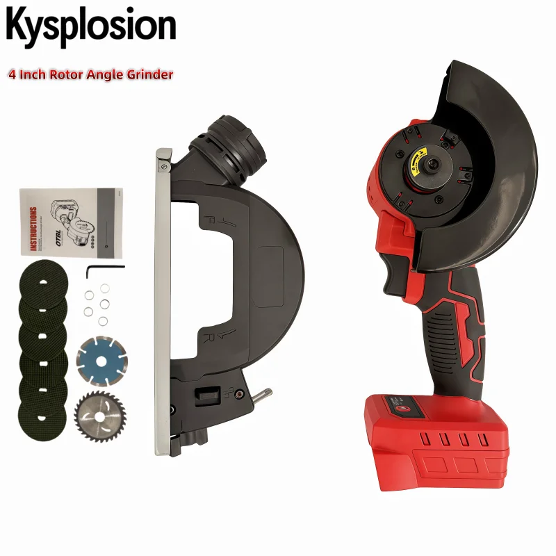 

3-скоростная бесщеточная угловая шлифовальная машина с внешним ротором для Milwaukee M18, аккумуляторная машина для резки металла/шлифования дерева, портативная электрическая шлифовка