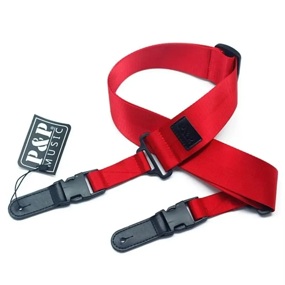 

Durable Nylon Guitar Strap Widening Adjustable Guitar Crossbody Strap Guitar Accessories Leather Ends Bass Strap